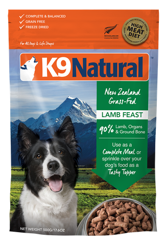 K9 Natural Freeze Dried Lamb Feast  500g