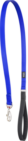 Red Dingo Vegan Leather Dog Lead Blue