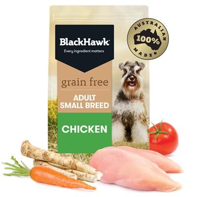 Black Hawk Dog Grain Free Chicken Small Breed Adult  2.5kg