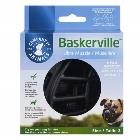 Muzzle Baskerville Ultra Size 2 Black Petsmart.nz