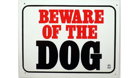 Pet Sign Large - "Beware of the Dog"