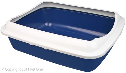 Pet One Litter Tray - Rectangle Large With Lid 50x36x15cm