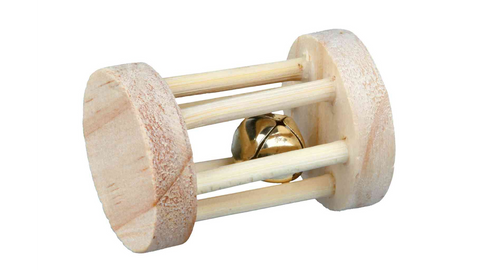 Trixie Wooden Playing Roll for Small Animals 7cm