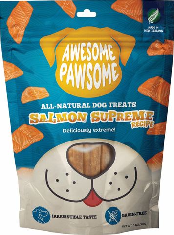 Awesome Pawsome Dog Treats Salmon Supreme 85g