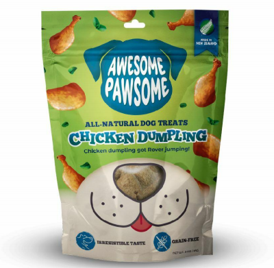 Awesome Pawsome Dog Treats Chicken Dumpling 85g