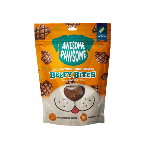 Awesome Pawsome Dog Treats Beefy Bites 85g