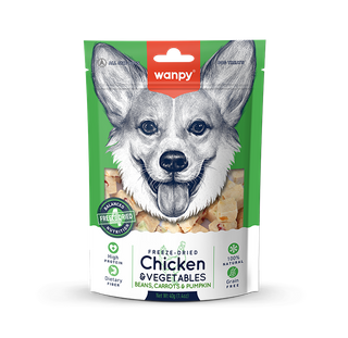 Wanpy Dog Treat Freeze Dried Chicken & Vege 40g
