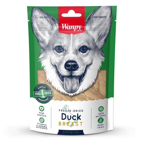 Wanpy Freeze Dried Dog Duck Breast Treat 40g