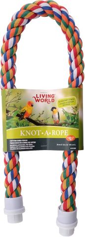Living World Knot Rope Perch 90cm x 30mm