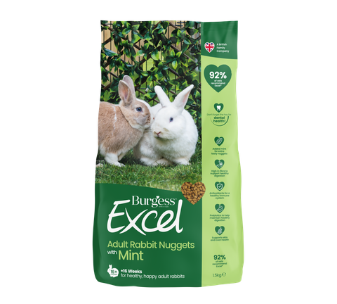 Burgess Excel Adult Rabbit Nuggets with Mint 1.5kg