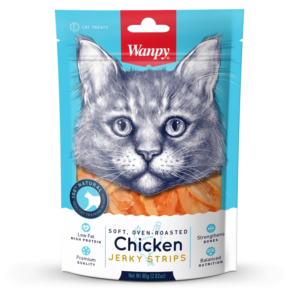 Wanpy Cat Chicken Jerky Strips 80g