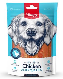 Wanpy Dog Treat Chicken Bar 100g