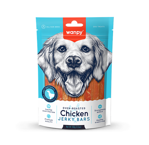 Wanpy Dog Treat Chicken Bar 100g