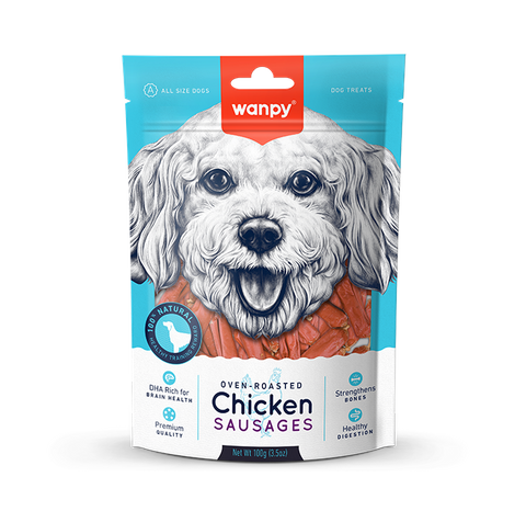 Wanpy Dog Treat Chicken Sausage 100g