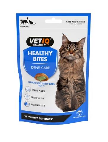 VetIQ Healthy Bites Cat Breath & Dental Treats 65g