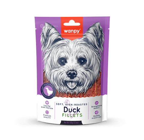 Wanpy Dog Treat Duck Fillet 100g