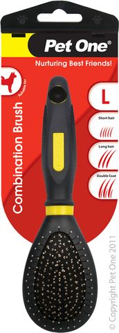 Pet One Grooming Combination Brush (L)