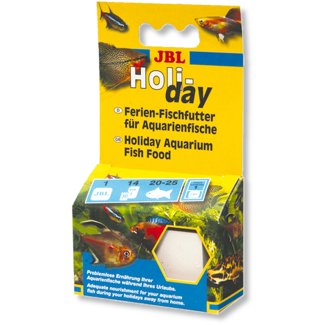 JBL Holiday Blue 1pk Tropical Fish Feeder 2 Week Block