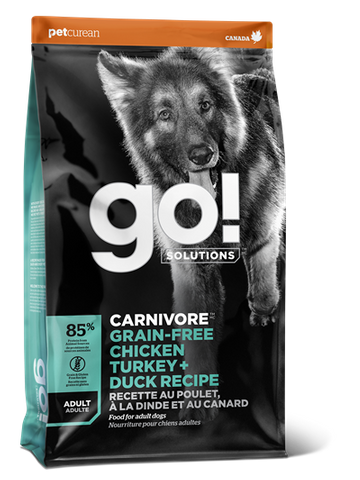 GO! Dog Carnivore Adult Grain Free Chicken,Turkey & Duck 1.6kg