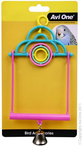 Avi One Bird Toy - 2 in 1 Swing w Turning Rings