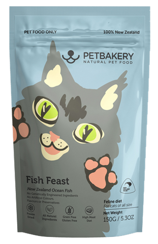 Pet Bakery Cat Treat Fish Feast 150g