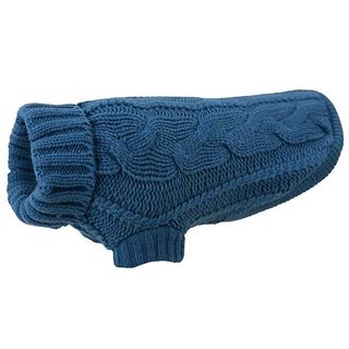 Huskimo Cable Knit Jumper - Pacific Blue 27cm