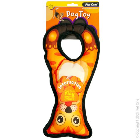 Pet One Dog Toy Squeaky Tug Cat Ring 32cm