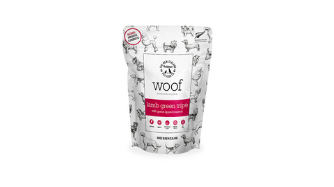 Woof Dog Lamb Green Tripe & Green Lipped Mussel Treats 50g