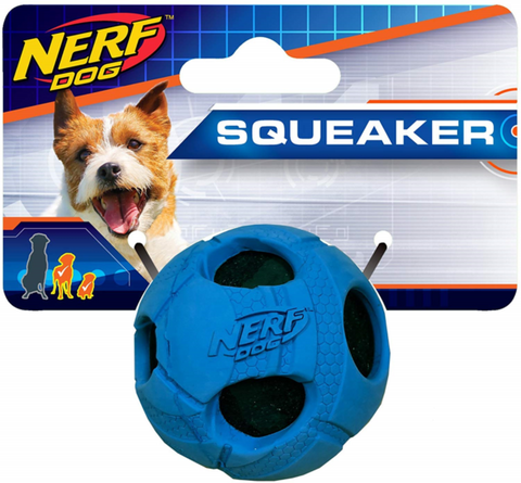 Nerf Tennis Ball Rubber Wrapped Squeaker 5cm
