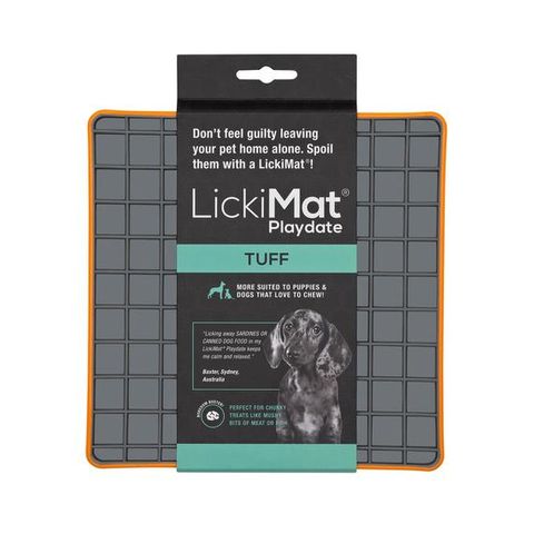 LickiMat Tuff Playdate - Orange