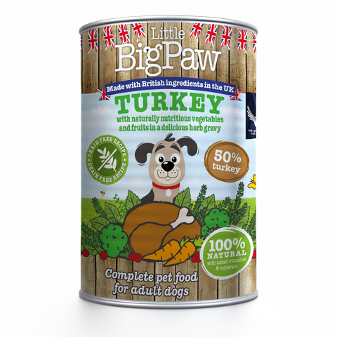 Little Big Paw Dog Turkey 390g