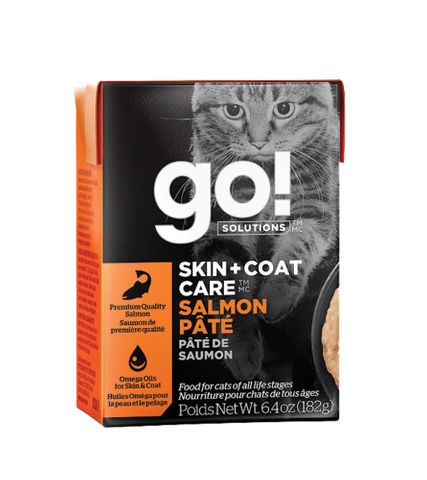 GO! Cat Wet Skin & Coat Salmon Pate 182g