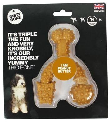 Tasty Bone Nylon Trio - Peanut Butter  Sml