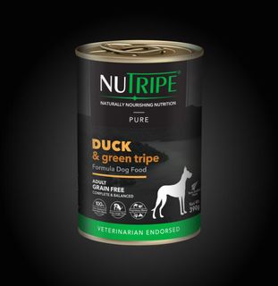 Nutripe Pure Dog Duck & Green Tripe 390g
