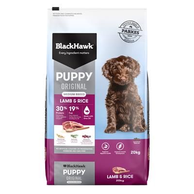 Black Hawk Dog Puppy Medium Breed Lamb & Rice 20kg