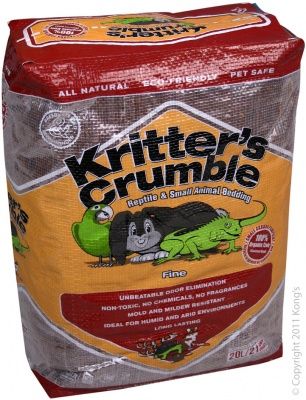 Kritter's Crumble - 20L Organic Bedding Subsrate (fine)