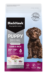 Black Hawk Dog Puppy Medium Breed Lamb & Rice  3kg