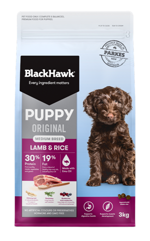 Black Hawk Dog Puppy Medium Breed Lamb & Rice  3kg