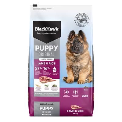 Black Hawk Dog Puppy Large Breed Lamb & Rice 20kg