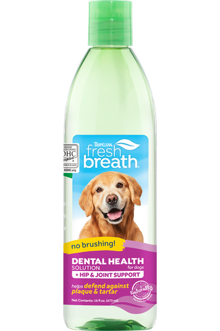 Tropiclean Fresh Breath Dental Health + Hip & Joint 473ml