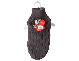 Pet One Komfyknit Dog Jumper - Dark Charcoal 45cm