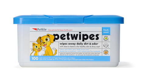 Petkin Pet Wipes 100pk Petsmart.nz