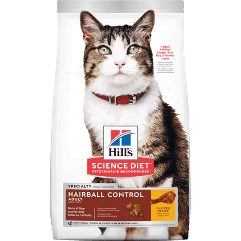 Science Diet Cat Adult Hairball Control  4kg