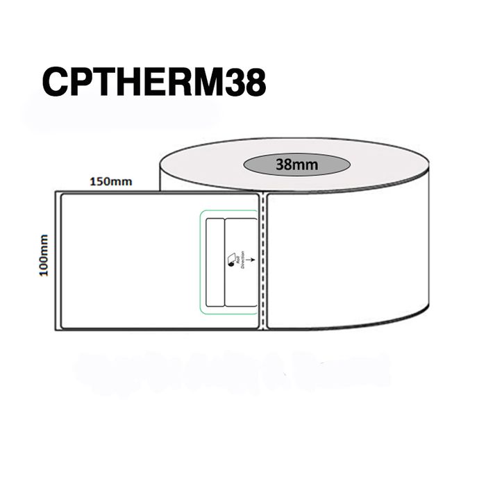 CPTHERM38 100 X 150MM 38MM CORE 400/ROLL