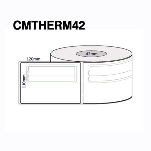 CMTHERM42 110 X 120MM 42MM CORE 400/ROLL
