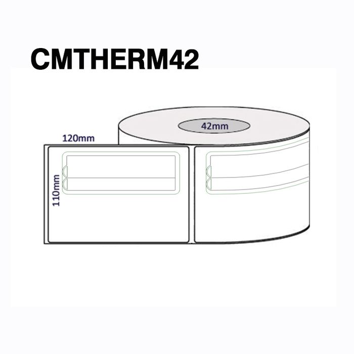 CMTHERM42 110 X 120MM 42MM CORE 400/ROLL