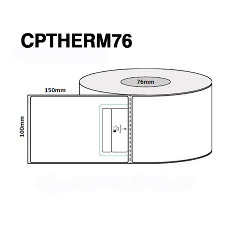 CPTHERM76 100 X 150MM 76MM CORE 1000/ROLL