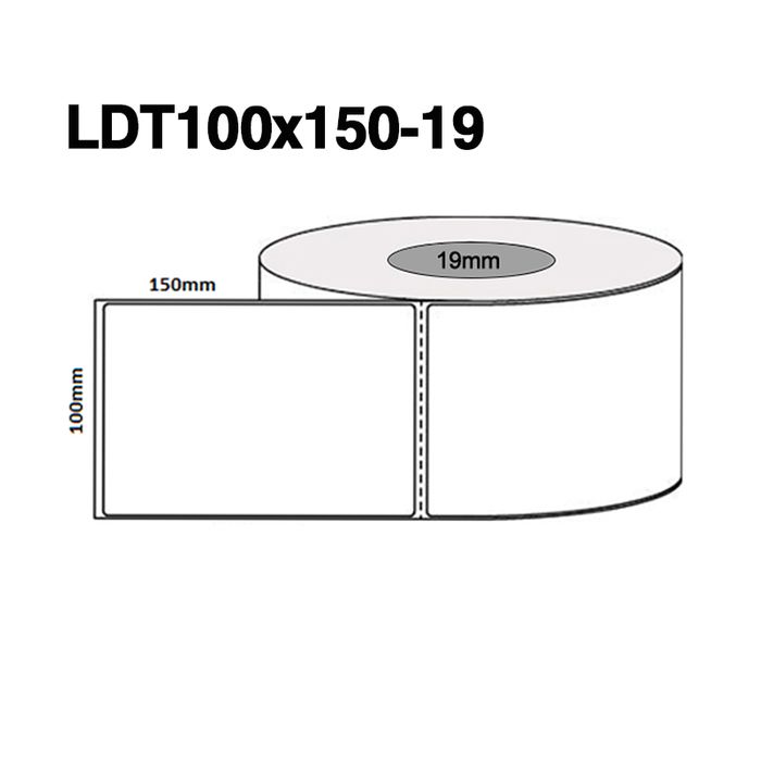 LDT19 100 X 150MM 19MM CORE 140/ROLL