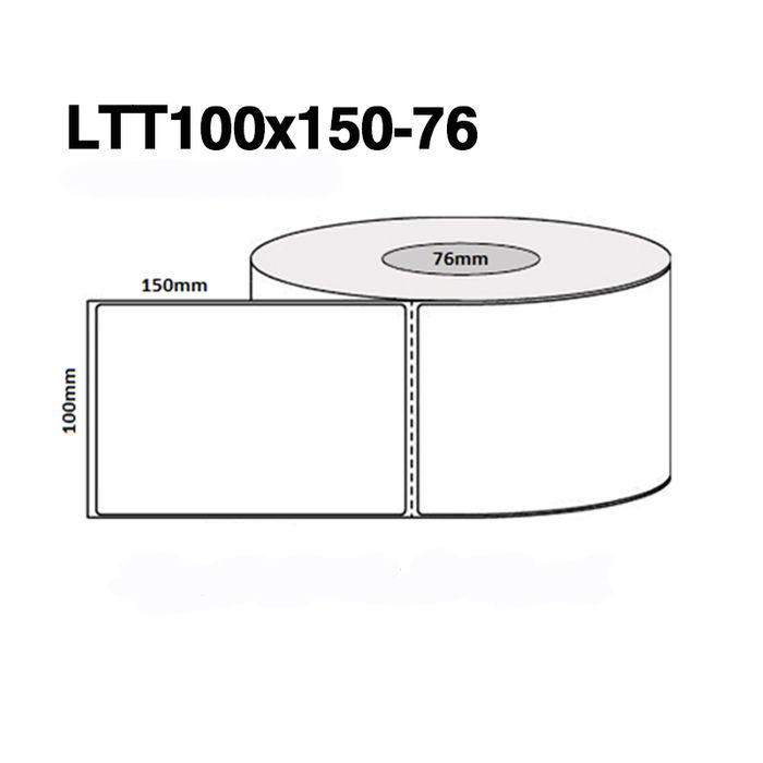 LTT76 100 X 150MM 76MM CORE 1000/ROLL