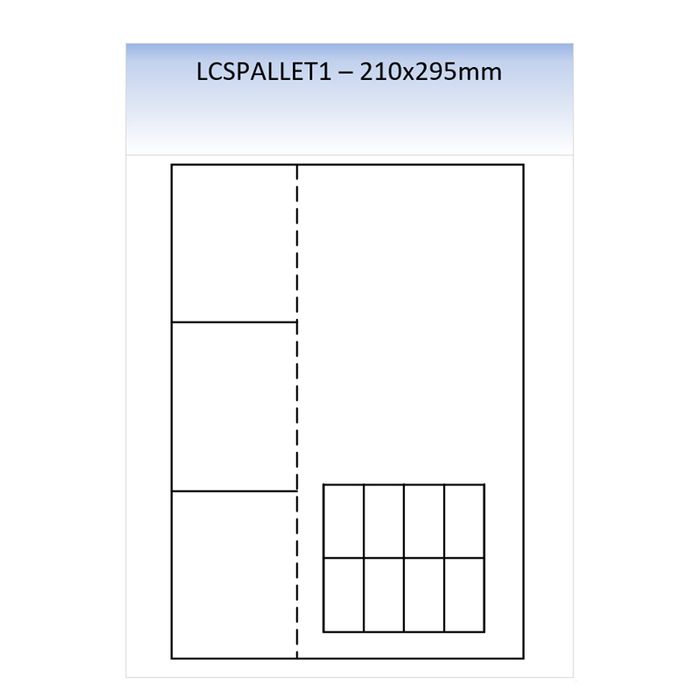 LCSPALLET1 MATT PERMANENT LASER SHEET 250 PER PACK